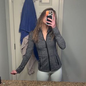 grey lululemon bbl effect jacket never worn size 4